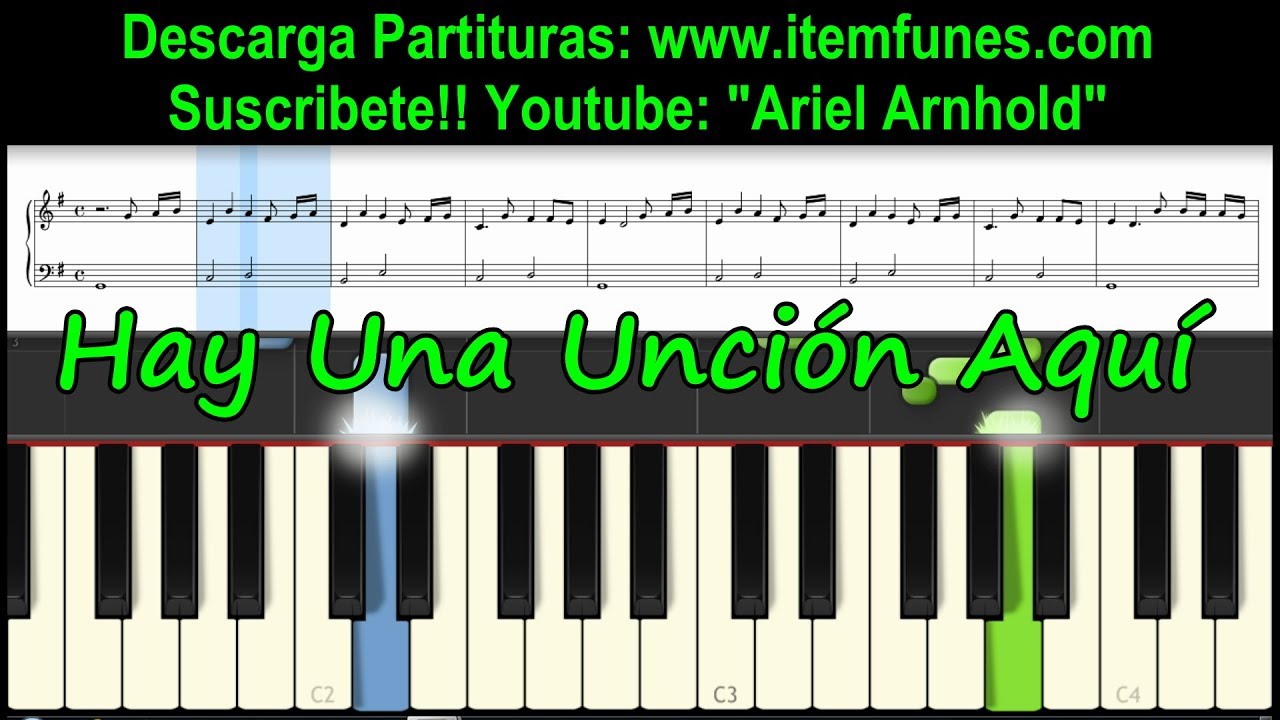 HAY UNA UNCION AQUI - Tutorial Synthesia Facil Descarga Partitura