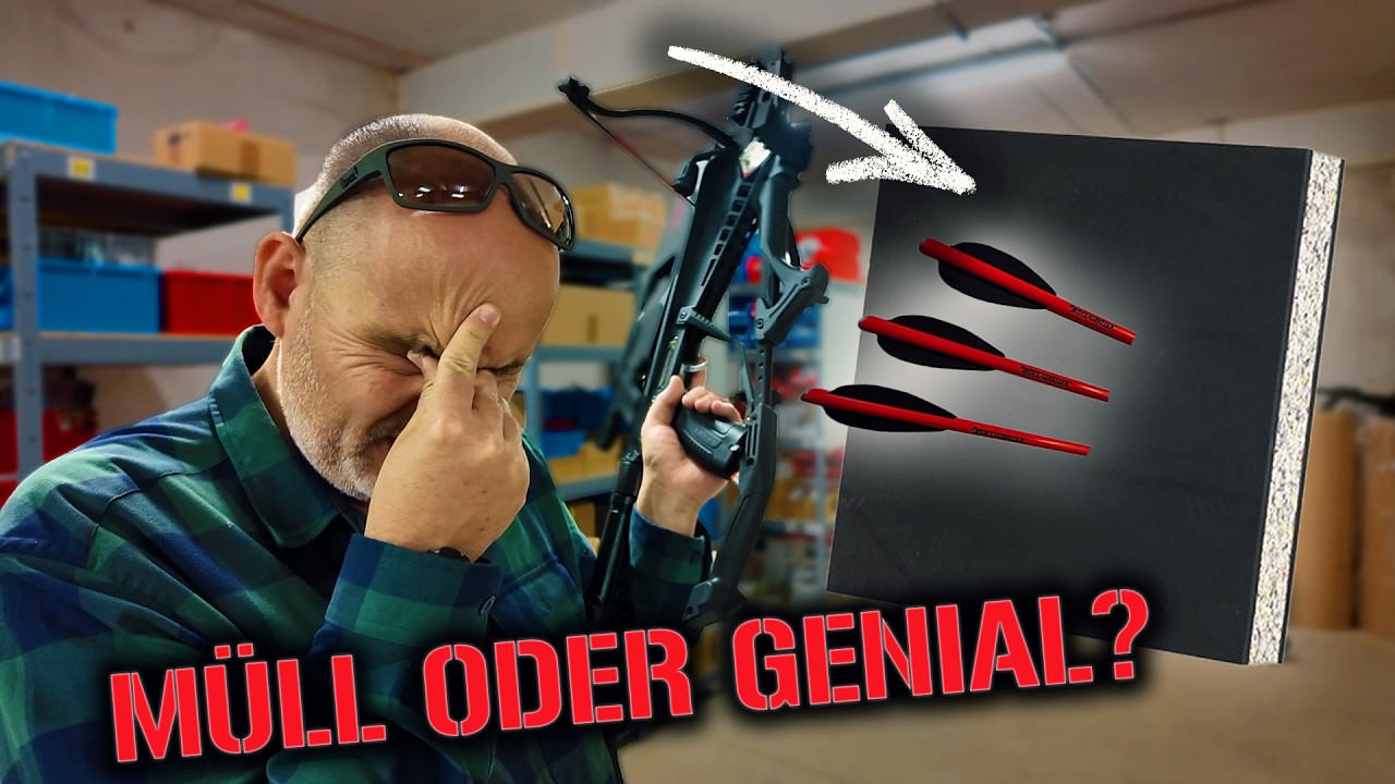 Müll oder Genial? Günstige Armbrust Zielscheibe von EK im Schusstest