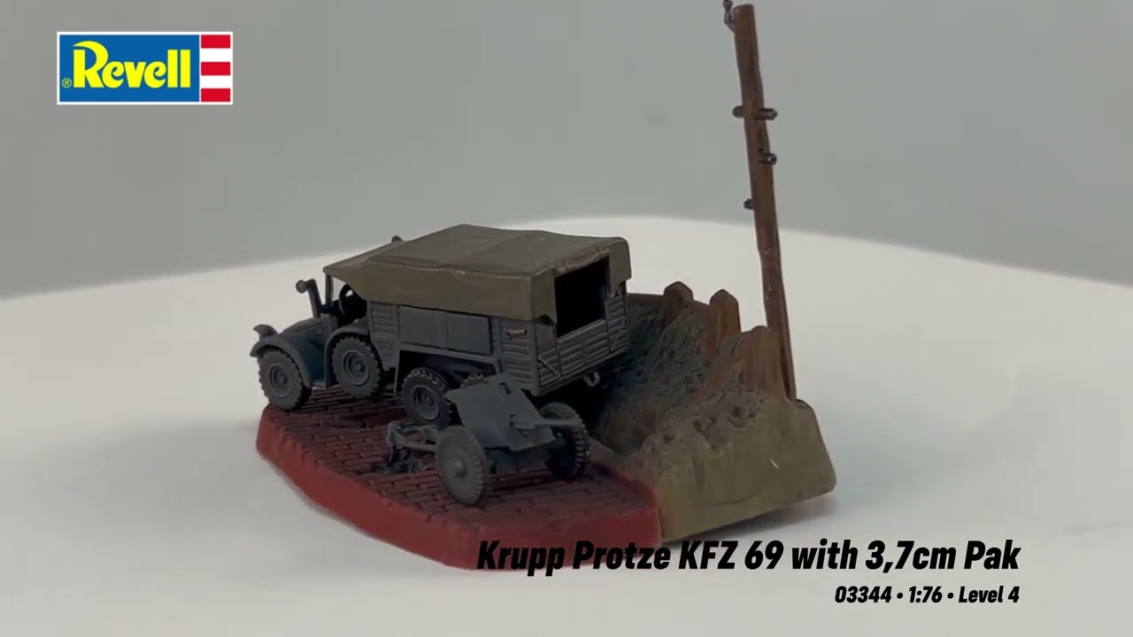 REVELL KRUPP PROTZE KFZ 69 avec Pak 3,7 cm Set complet - 1/76 - REVELL 73344 EUR 16,89 - FR