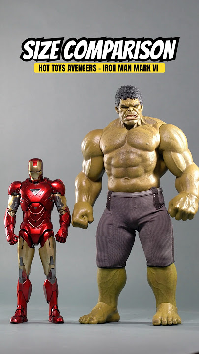 Size Comparison: Hot Toys Marvel Studios Avengers - Iron Man Mark VI #ironman #marvel #hottoys