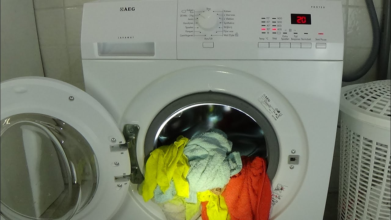 AEG Lavamat Protex L72475FL Washing machine, Quick wash 400 rpm, 20 min - 3 kg, test example 267.