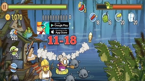 Swamp Attack | Episode 2 Level 11-18   | Offline Games 2024  | Gameplay | ( Android & IOS)