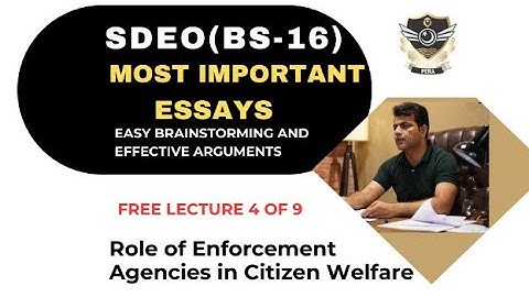 SDEO PPSC Essay  4 of 9| CSS English with Prof Shafaqat Ali