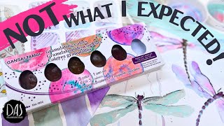 NEW GRANULATING COLORS! Explore Kuretake Watercolor GAME CHANGER with me! PLUS Dragonflies in FULL!