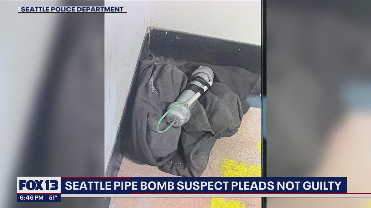 Seattle pipe bomb suspect pleads not guilty | FOX 13 Seattle - YouTube