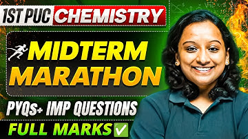 SA 1 / Midterm Marathon | Chemistry | 1st PUC | Most Important Questions And Answers🔥🔥