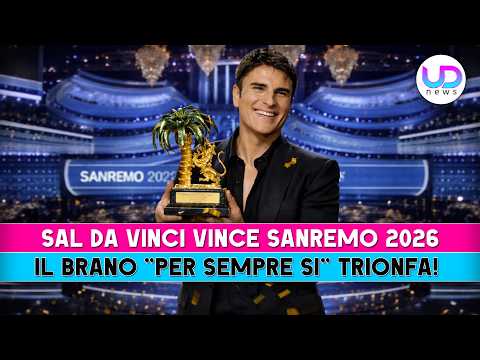 Video Sal Da Vinci vince Sanremo 2026 con “Per sempre sì”: il trionfo all’Ariston.