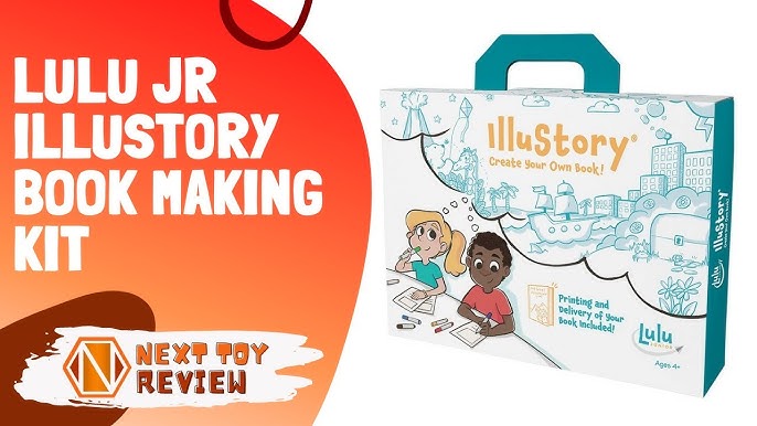 Illustory Kit, book, envelope, So, what's inside a Lulu Junior IlluStory  book-making kit? 👀 Let's take a peek! ⤵️ Each kit contains everything kids  need to create one book, including…
