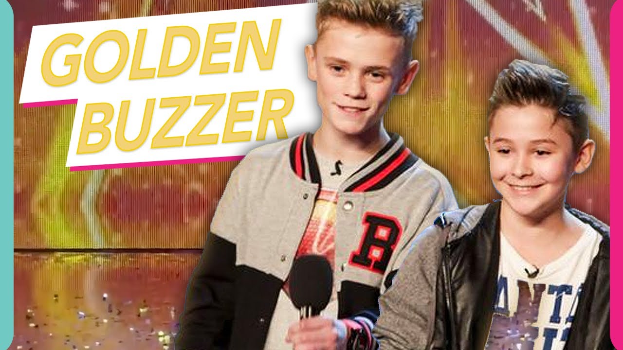 Simon Cowell's Golden Buzzer Bars & Melody STEAL The Show With Original Song! Britain's Got Talent! - YouTube