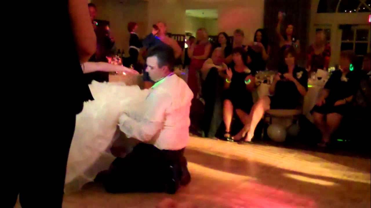 Awesome Garter Removal - Bryan and Nikki's wedding 