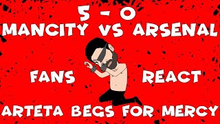 Arsenal Gets Humiliated At Etihad Stadium, Arteta In Trouble With Arsenal Fans😂🤣⚽🤪