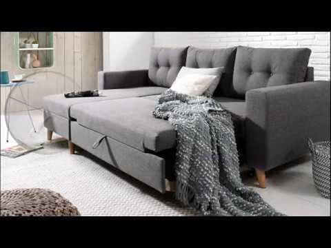 Nordic Canapé Gris Foncé Dangle Réversible Convertible