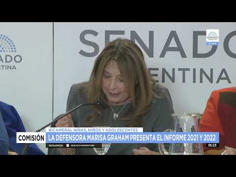 MARISA GRAHAM - BICAMERAL DEFENSORA DE NIÑOS, NIÑAS Y ADOLESCENTES 30-08-22