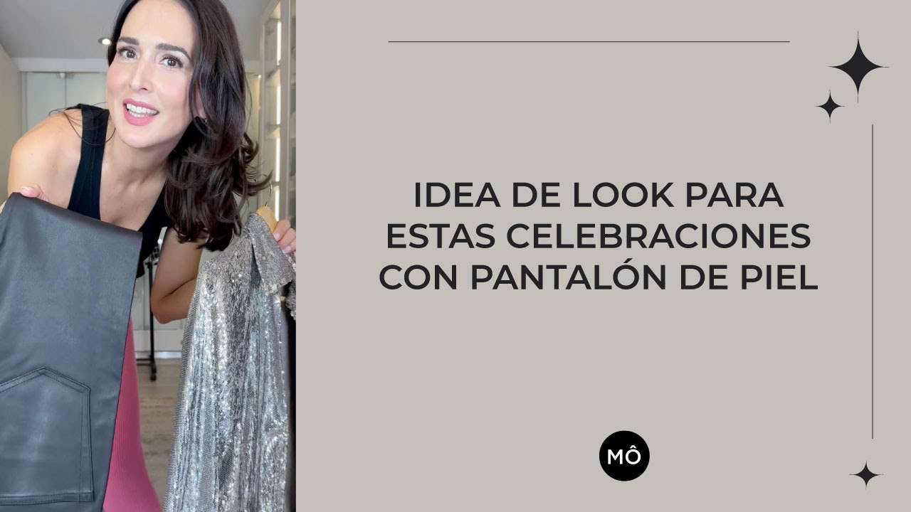 IDEA DE LOOK PARA ESTAS CELEBRACIONES CON PANTALÓN DE PIEL 🖤