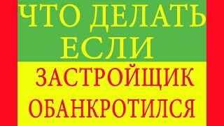 Что делать если застройщик обанкротился