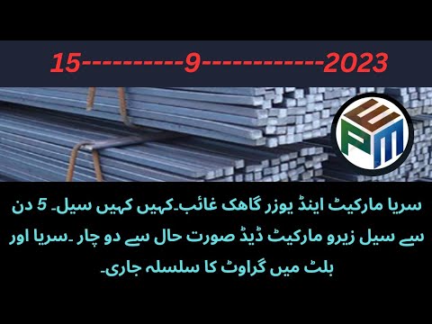 Steel Bar Rates 15-9-2023.Steel Bar & Billet Rate List PME Marketing Service,s. - YouTube