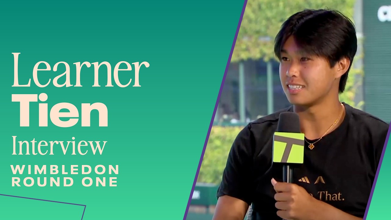 Leaner Tien speaks on beef with Frances Tiafoe π | Wimbledon 2026