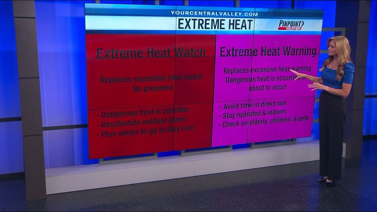 First Extreme Heat Watch issued for the Valley and foothills - YouTube
