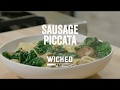 Sausage Piccata with Field Roast Smoked Apple Sage Sausage | Wicked Healthy