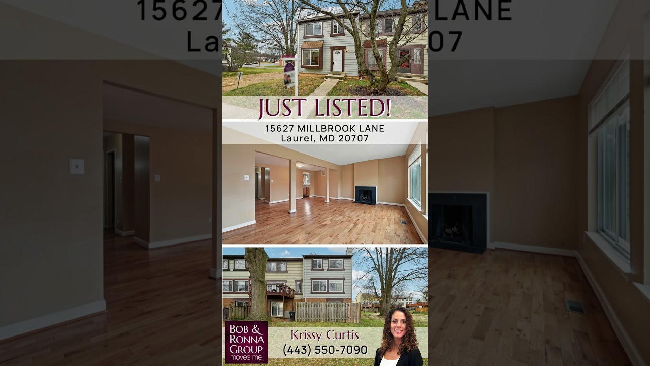 Just Listed! 15627 Millbrook Lane, Laurel, MD 20707