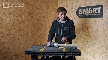 Deep cuts through timber with a multi-tool