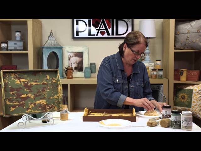 FolkArt Home Decor: How To Use Antique Wax 