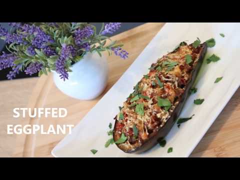 Video: Aubergine Fylt Med Grønnsaker