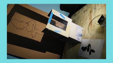 HOMEMADE PROJECTOR - How to enlarge an image with a homemade projector 📽