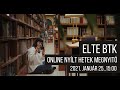 ELTE BTK Online Nyílt Hetek Megnyitó