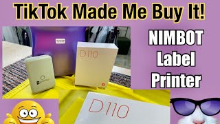 NIMBOT Label Printer, TikTok Made Me Buy It @tiktok_daily620 @Mymatevince