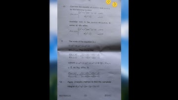 B.A, B.S.C 5th semester  question paper ||Functions Of Several Variables And Partial D E || Maths