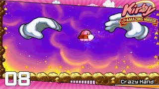 Guía | Kirby y The Amazing Mirror 100% | #8 | Jefe Master Hand y Crazy Hand  - YouTube