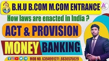BANKING BASIS ACT AND PROVISION BY SANTOSH SIR