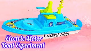Electric Motor Boat Experiment In Water With 3 Fans | Science Hobby