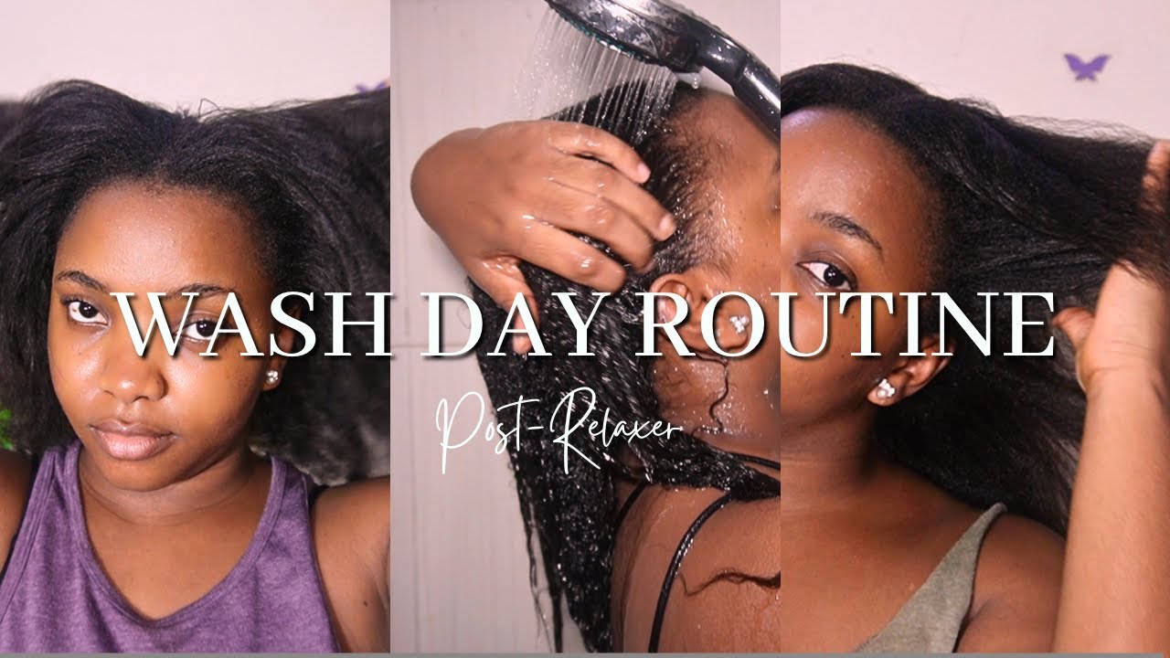 Post Relaxer Wash Day Routine | Reduce Shedding + Restore Hair Growth ...