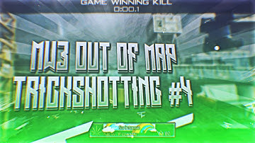 MW3 Out Of Map Trickshotting #4! (Sick Shot)