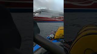 Inspecting Viking Line M/S Grace Cruiseferry! Windy Paddling In AdvancedFrame Expedition Kayak