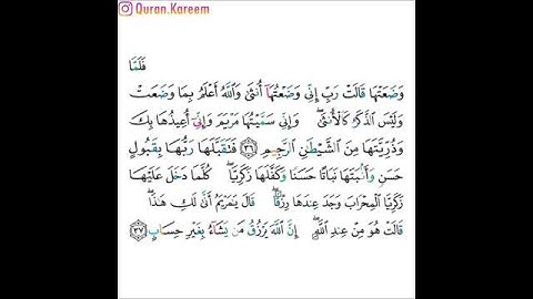 القارئ صلاح بو خاطر - سورة آل عمران - من الآية 36 إلى الآية 37