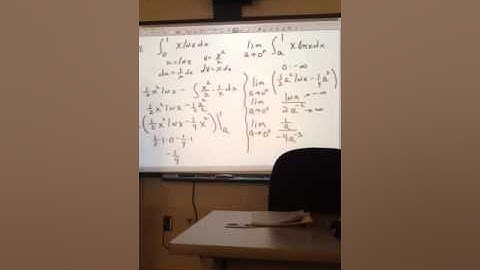 Dr. Van Glabek Calc II - Improper Integrals - example of co