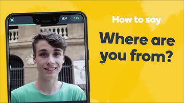 How to say "Where are you from?" in Spanish - Learn Spanish fast with Memrise
