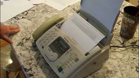 Panasonic Fax Machine Working