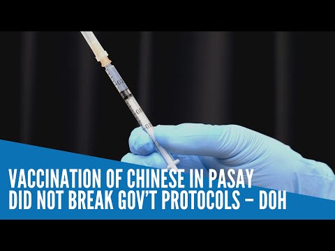 Vaccination of Chinese in Pasay did not break gov’t protocols – DOH