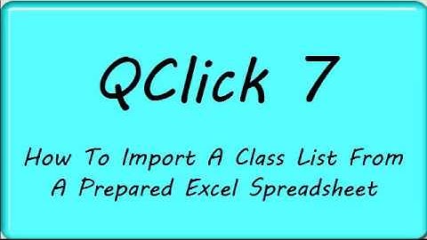 QOMO QClick: How to Import a Class List