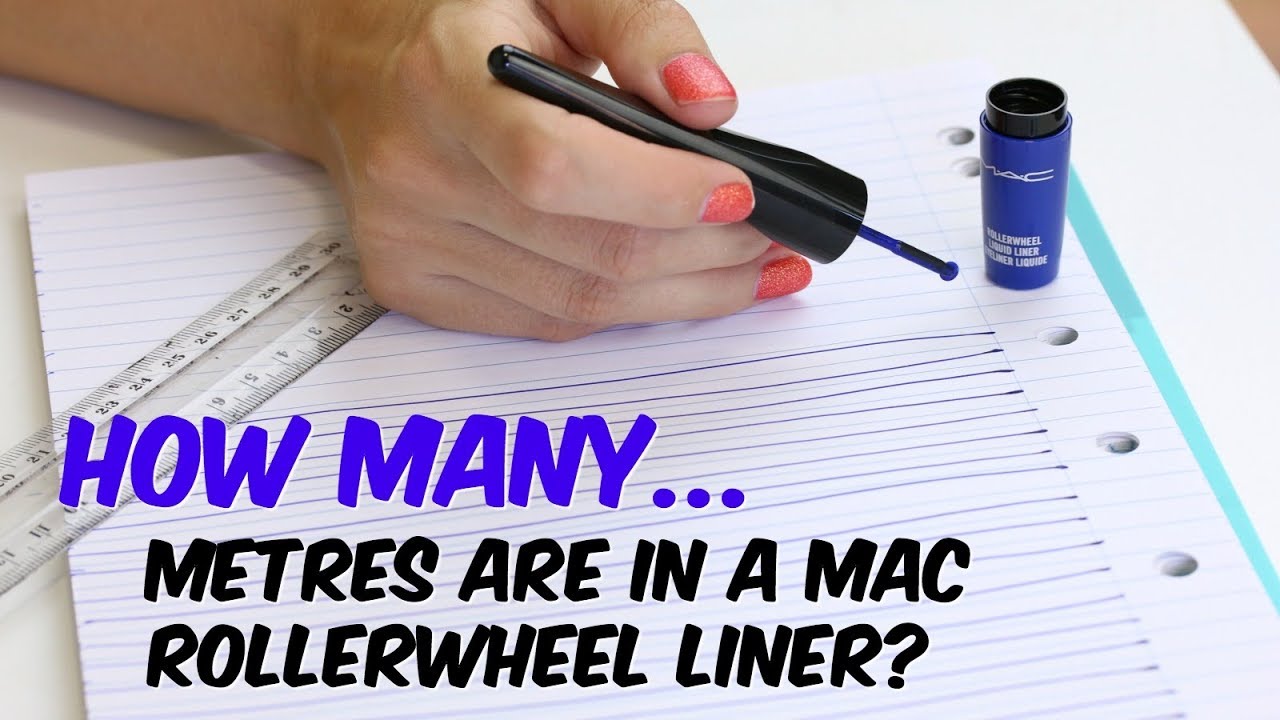 How many metres will the Mac Roller Wheel Liner go? | THE MAKEUP BREAKUP