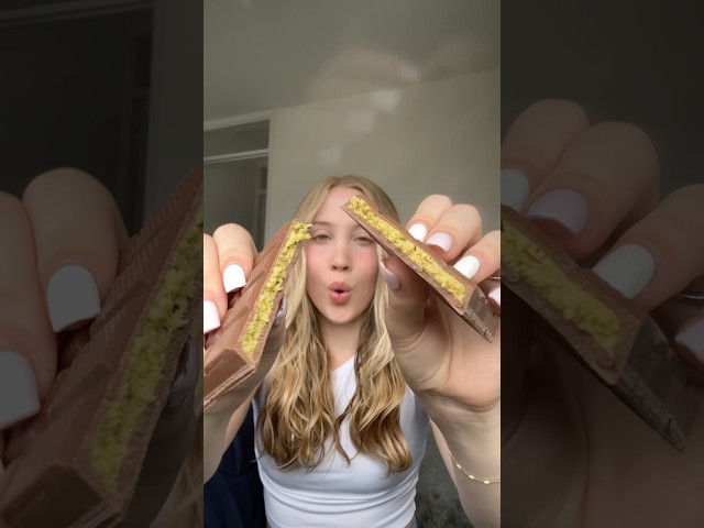 Eating Dubai chocolate from Lidl