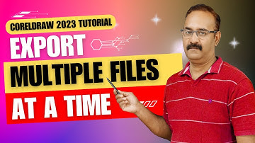 How to Export Multiple Files @ time | CorelDRAW 2023 Hindi Tutorial | Unik Adlab