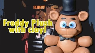 Freddy Plush Version Five Nights at Freddy's Tutorial Porcelana fria / Cold porcelain