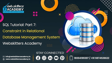 SQL Tutorial: Part 7: Constraint in Relational Database Management System | Webskitters Academy