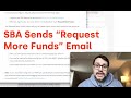 Breaking: SBA Sends Requests More Funds Email