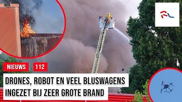 Zeer grote brand in bedrijfspand Dordrecht